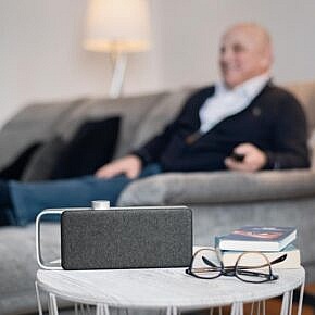 TV-Sprachverstärker für nachlassendes Hörvermögen, Aluminium